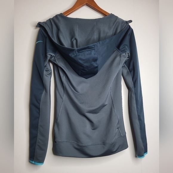 Nike Pro Pullover Zip Up Hoodie. Size Small. Blue/Grey. - Picture 3 of 12